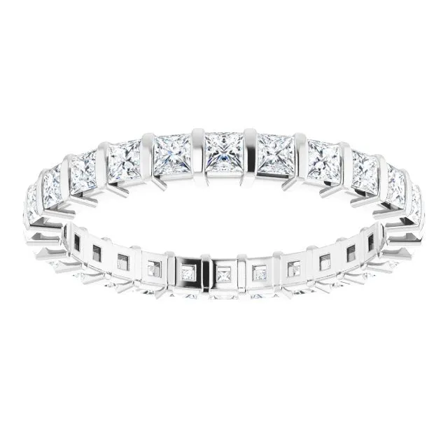 0.90 ct. Bar Set Princess Diamond Eternity Band