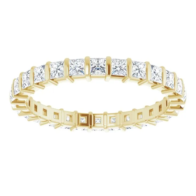 0.90 ct. Bar Set Princess Diamond Eternity Band
