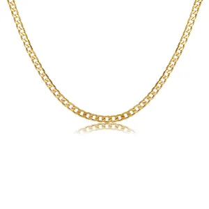 18K Gold-Plated Curb Chain Necklace