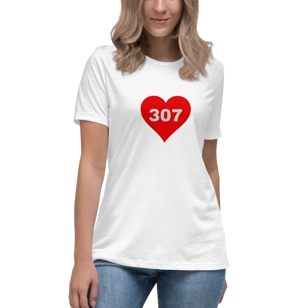 AREA CODE 307 Women's Relaxed T-Shirt