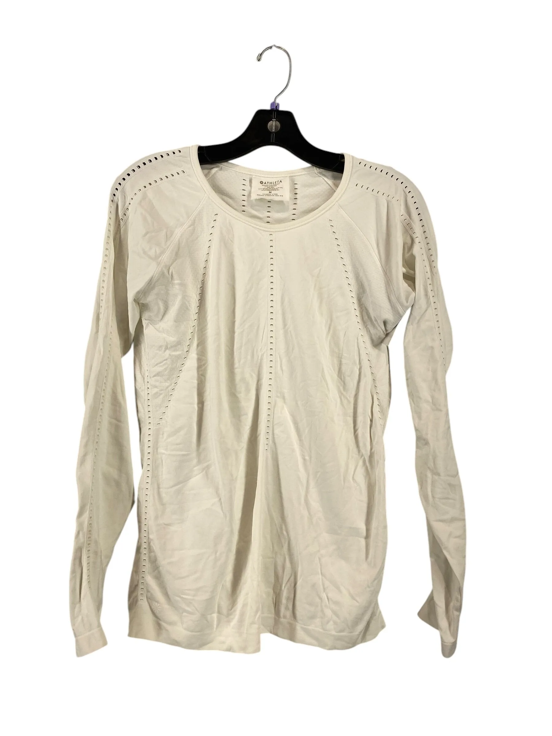 Athletic Top Long Sleeve Collar By Athleta  Size: M