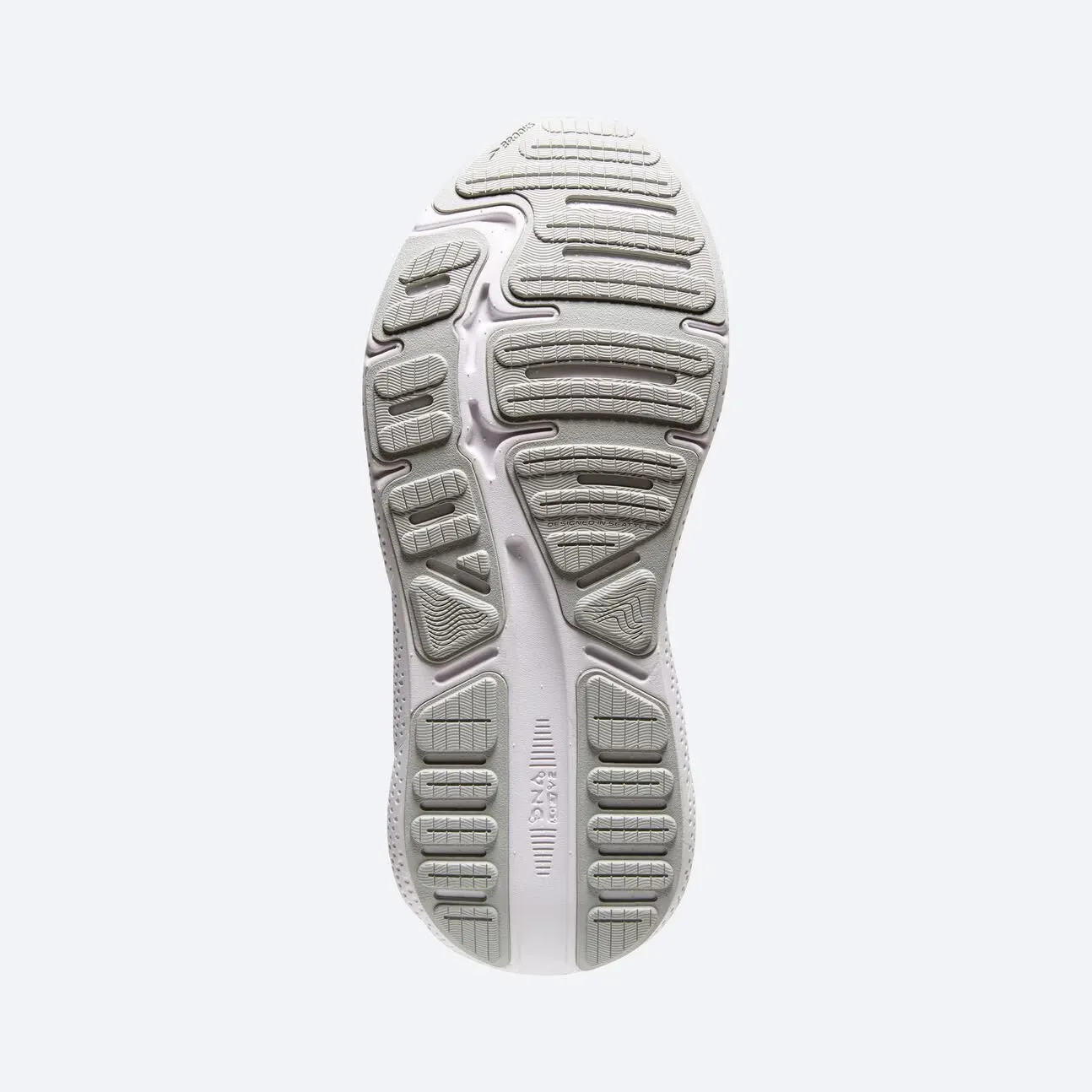 Brooks Women's Ghost Max - White/Oyster/Metallic Silver