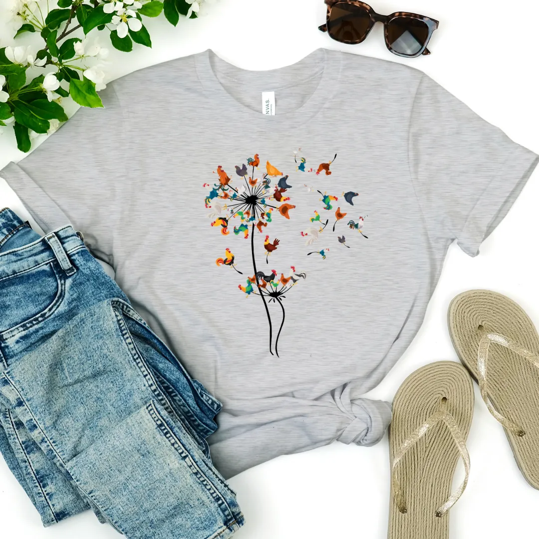 Chicken Dandelion Women's Relaxed T-Shirt