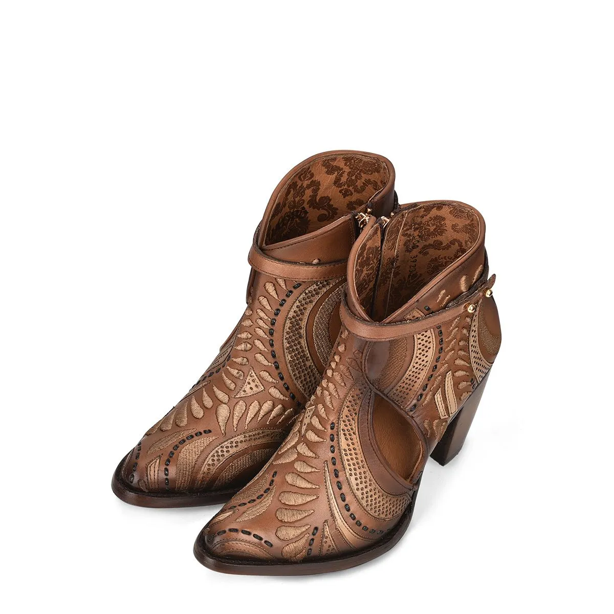 Cuadra Embroidery & Harness Ankle Boots 3F95RS