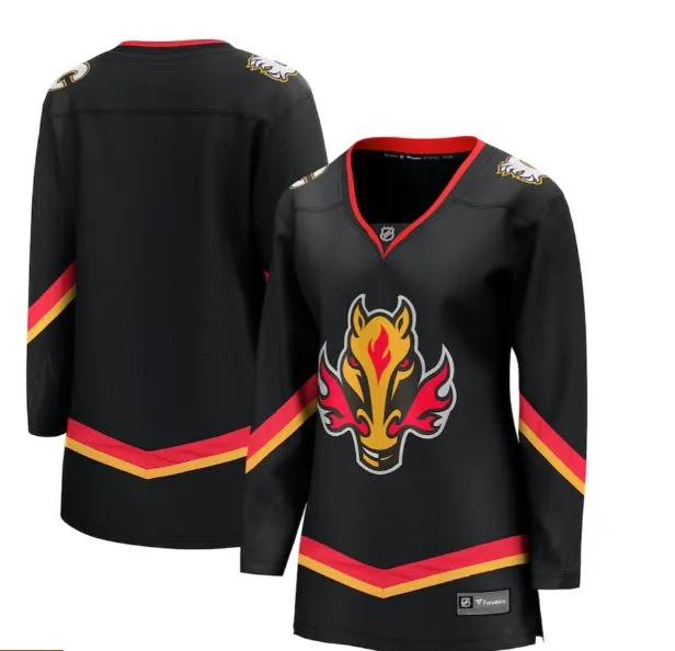 Customized Breakaway Jersey Calgary Flames Women's