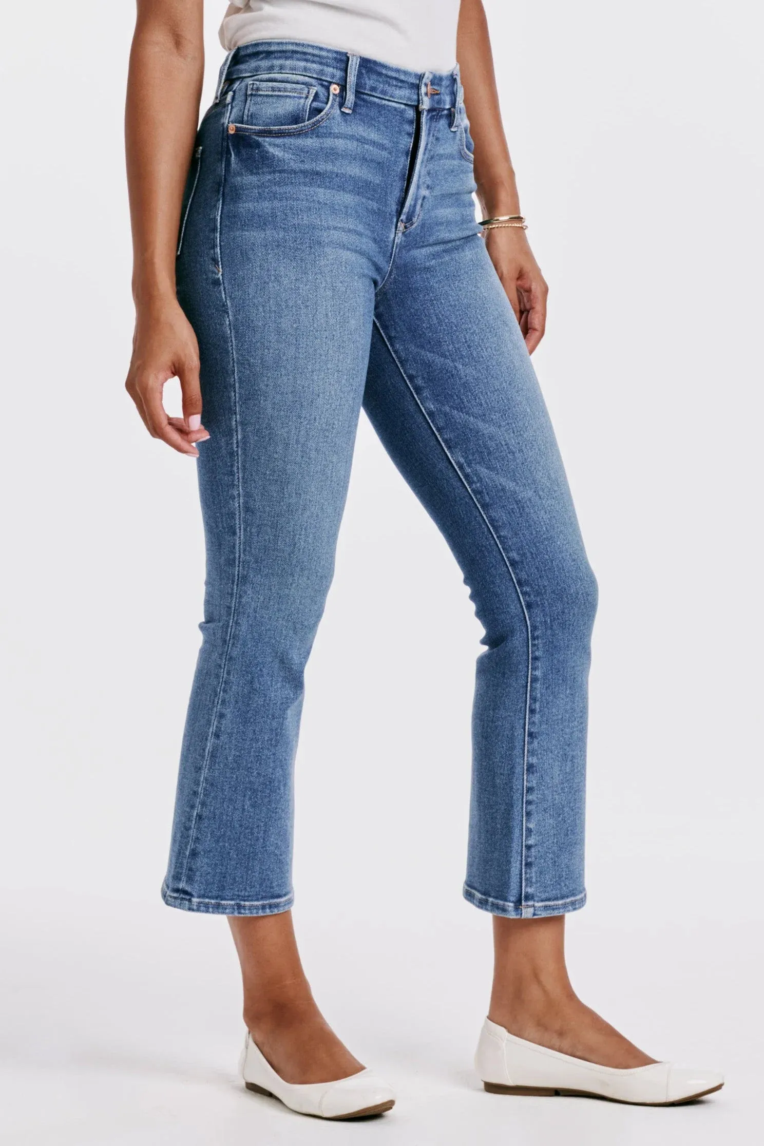 Dear John Denim Jeanne Super High Rise Cropped Flare Jeans Wexford