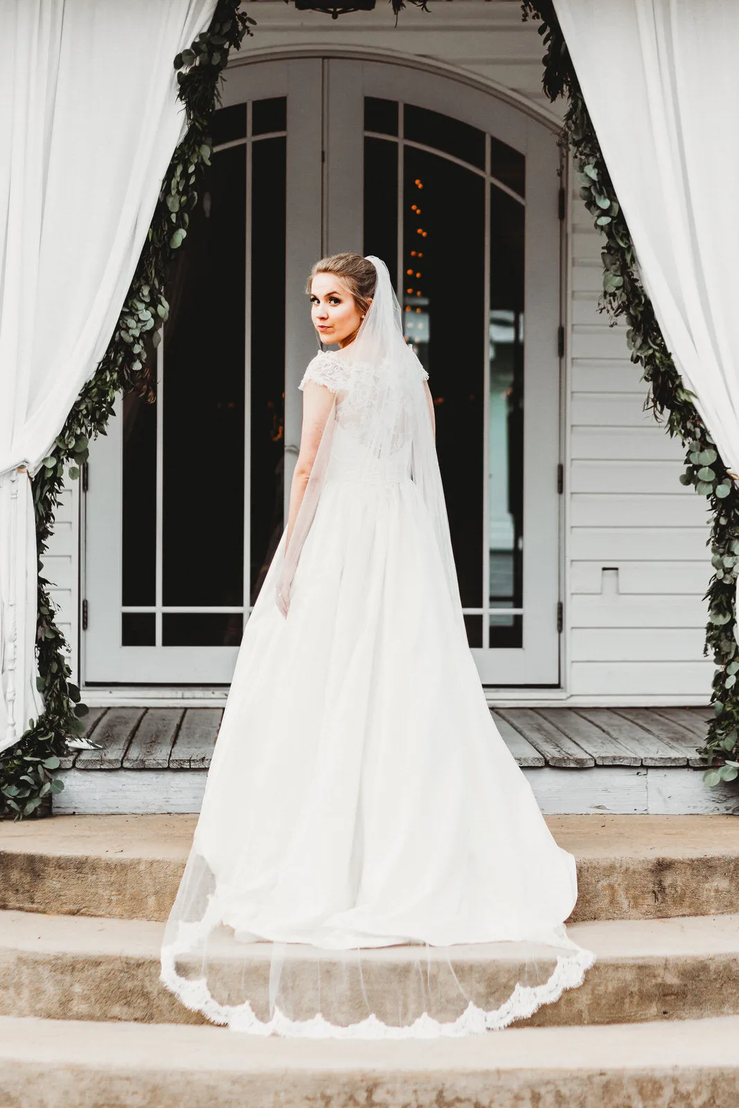Eyelash French Alencon Lace Cathedral Wedding Veil