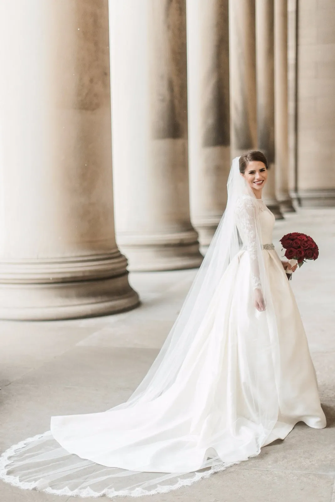 Eyelash French Alencon Lace Cathedral Wedding Veil
