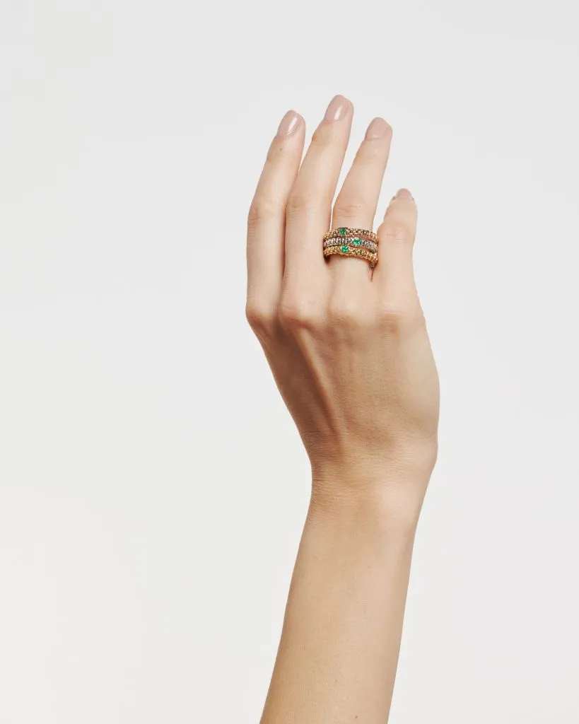 FOPE Prima Ring with Emerald