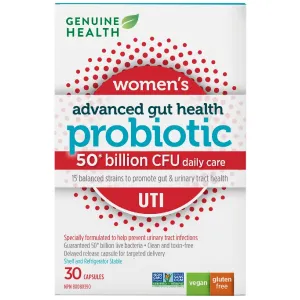 Genuine Health Advanced Gut Health Probiotic UTI 50 Billion CFU 30s
