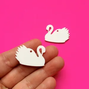 Graceful Swan Dangles - 2 Pair