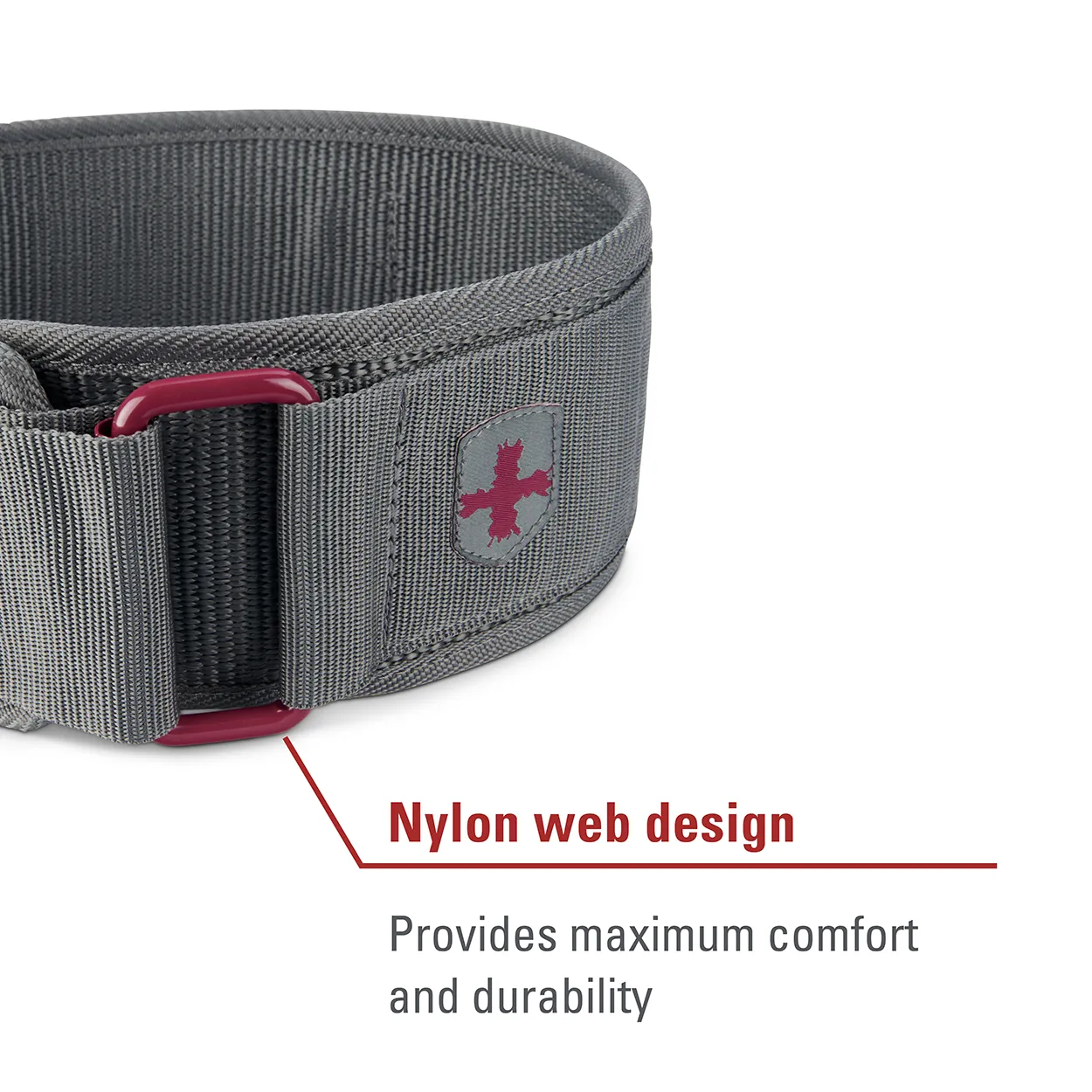 Harbinger Women's 4inch Nylon Belt - Merlot