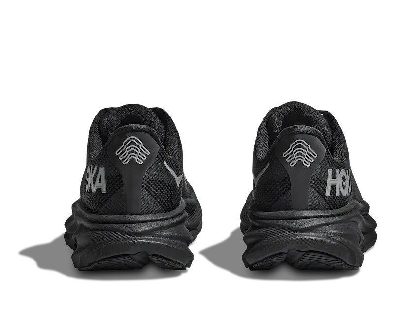 HOKA Women's Clifton 9 WIDE Black/Black
