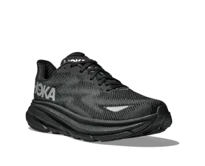 HOKA Women's Clifton 9 WIDE Black/Black