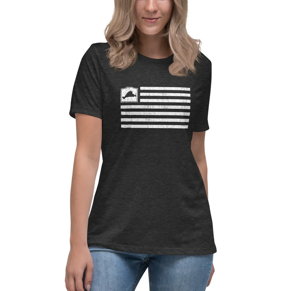 Martha's Vineyard Flag Women's Relaxed T-Shirt