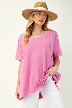 Mineral Washed Oversized Top