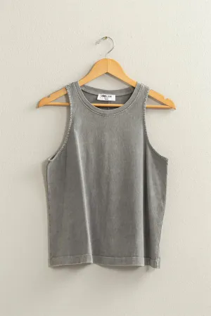 Mineral Washed Sleeveless Top