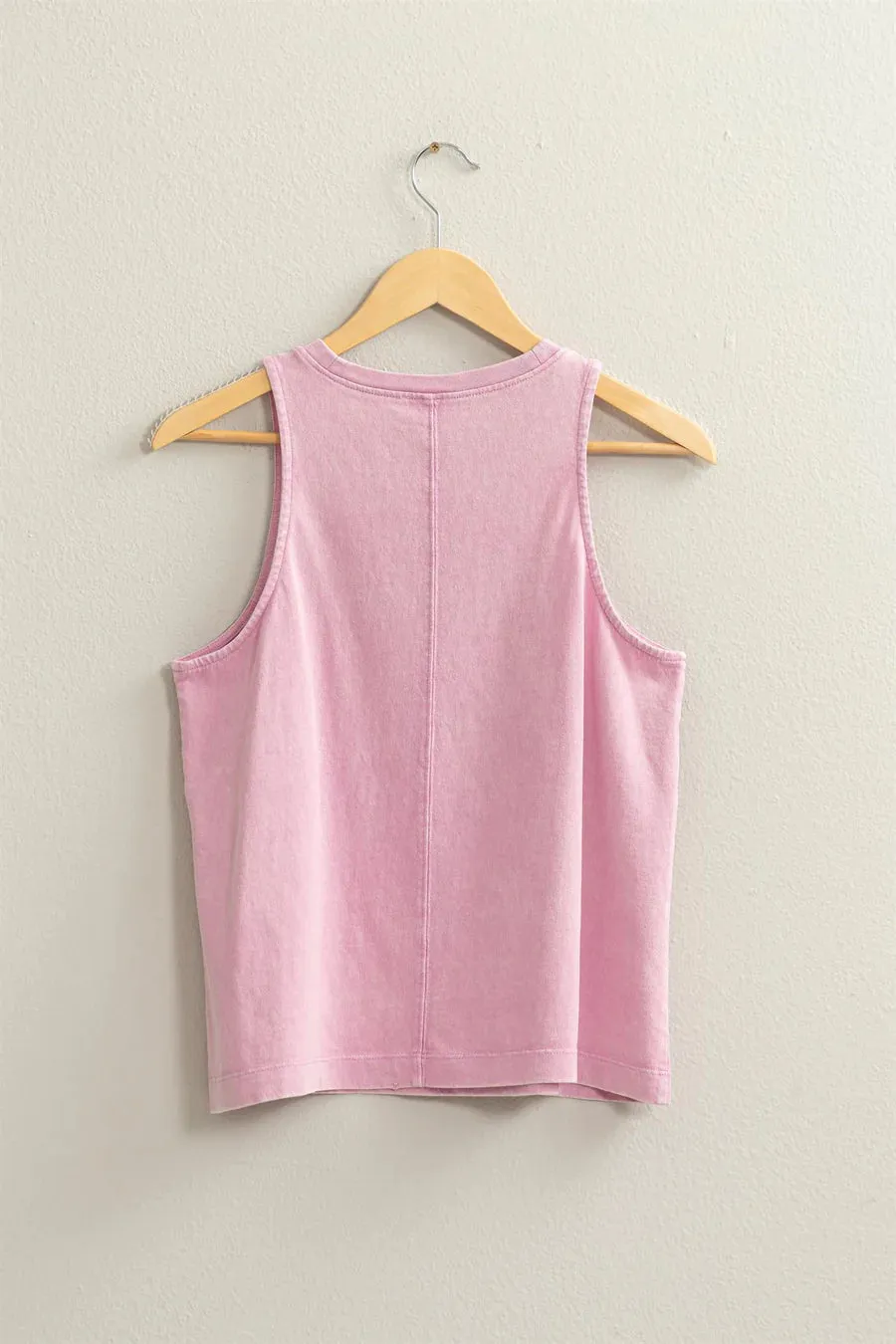 Mineral Washed Sleeveless Top