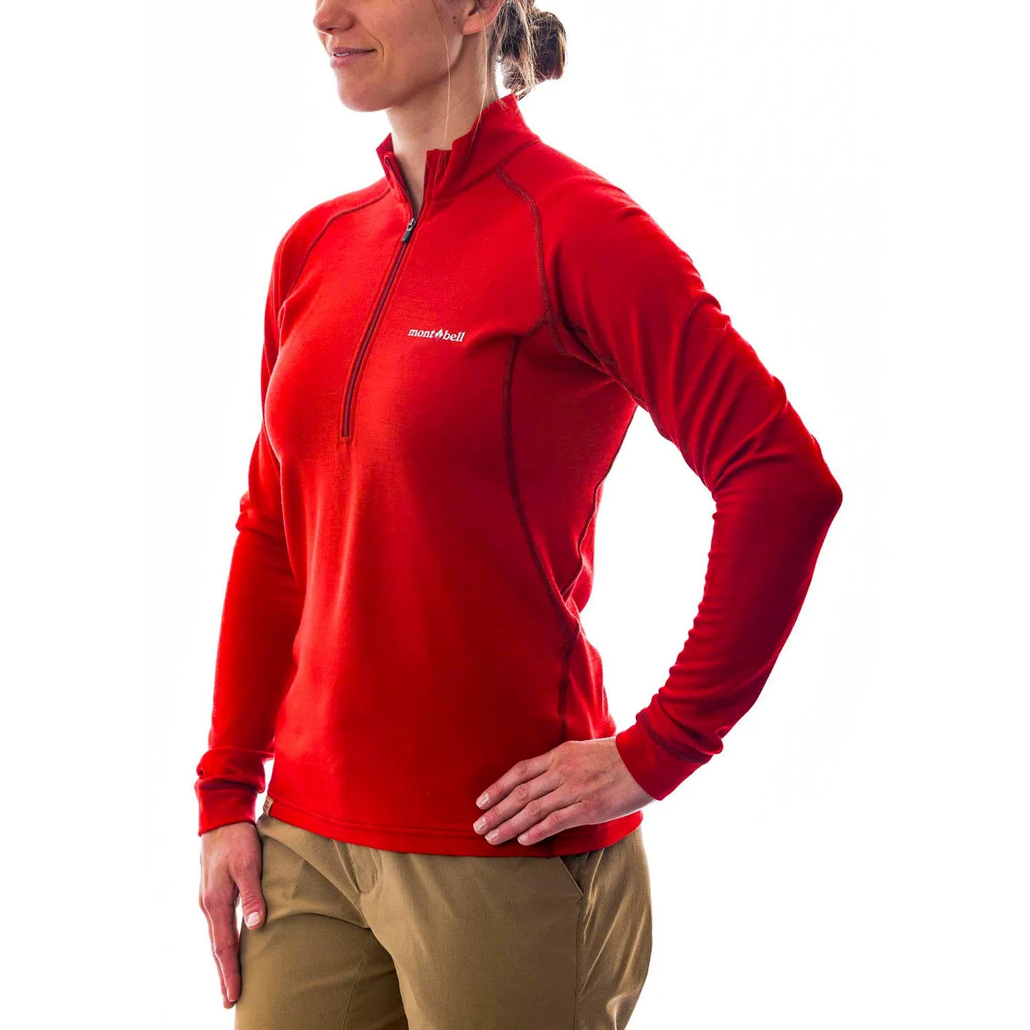 Montbell Merino Wool Plus Action Zip Neck Women's