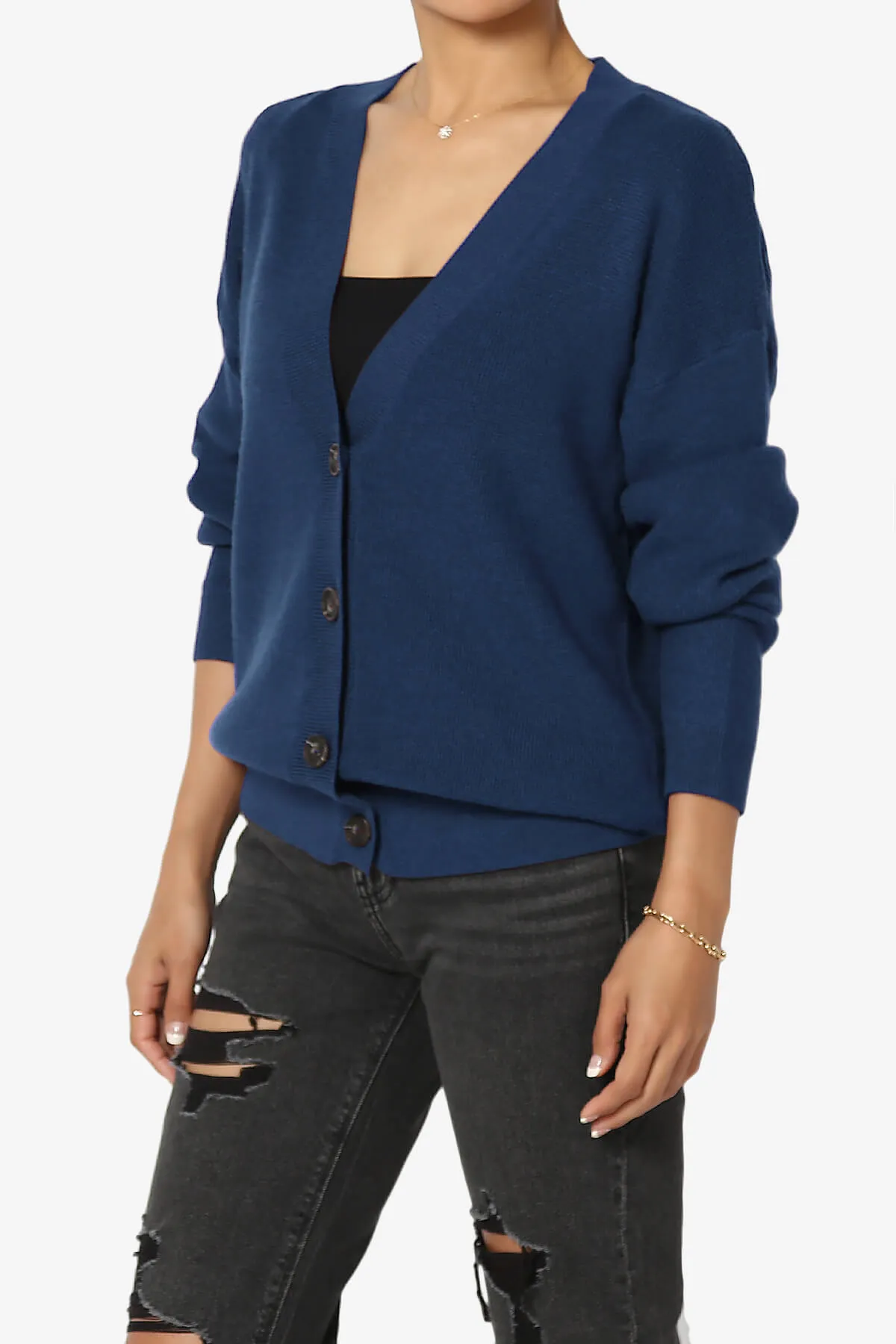 Nicky Micro Waffle Viscose Knit Cardigan PLUS