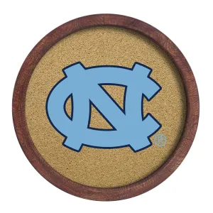 North Carolina Tar Heels: "Faux" Barrel Framed Cork Board