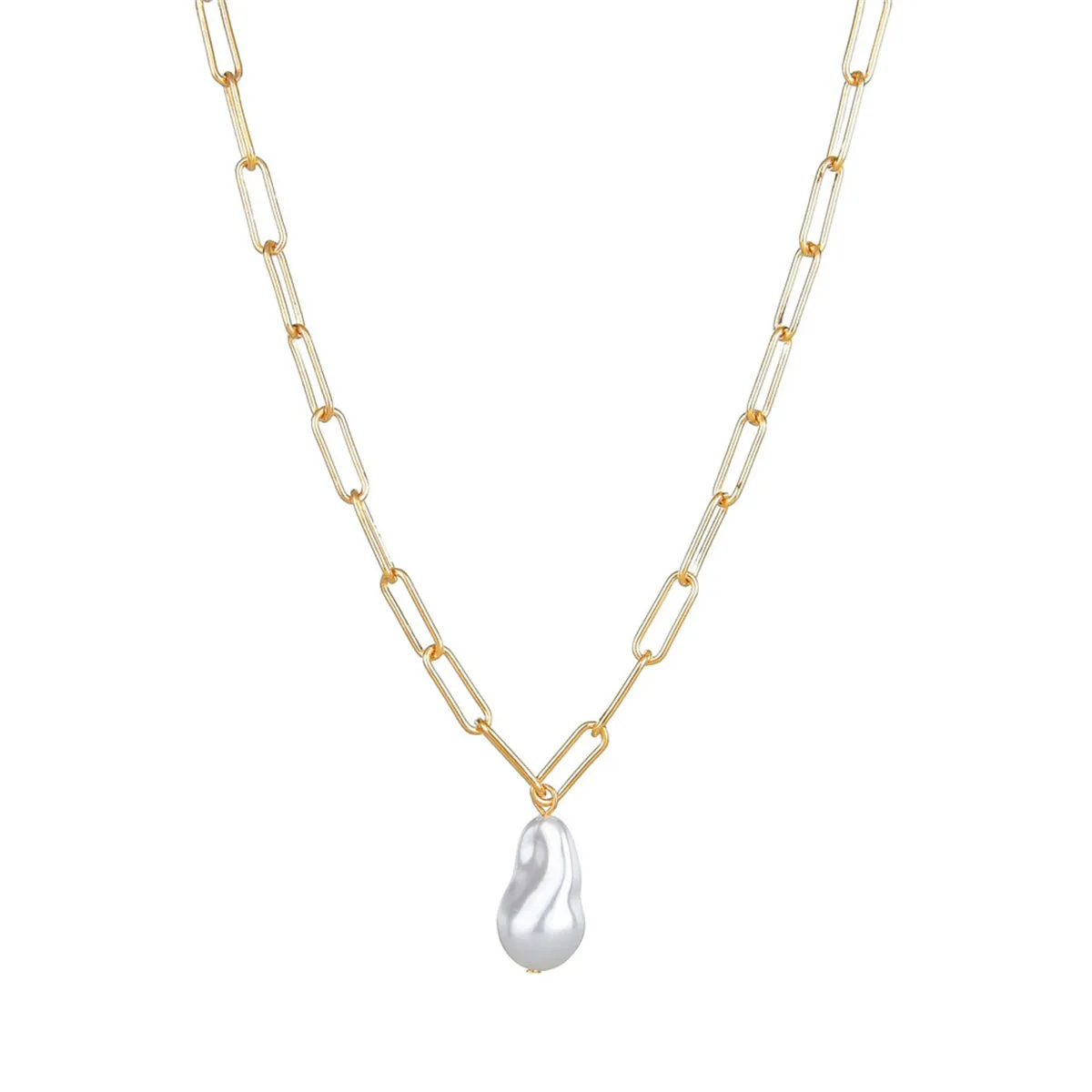 Pearl & 18K Gold-Plated Pendant Choker Necklace