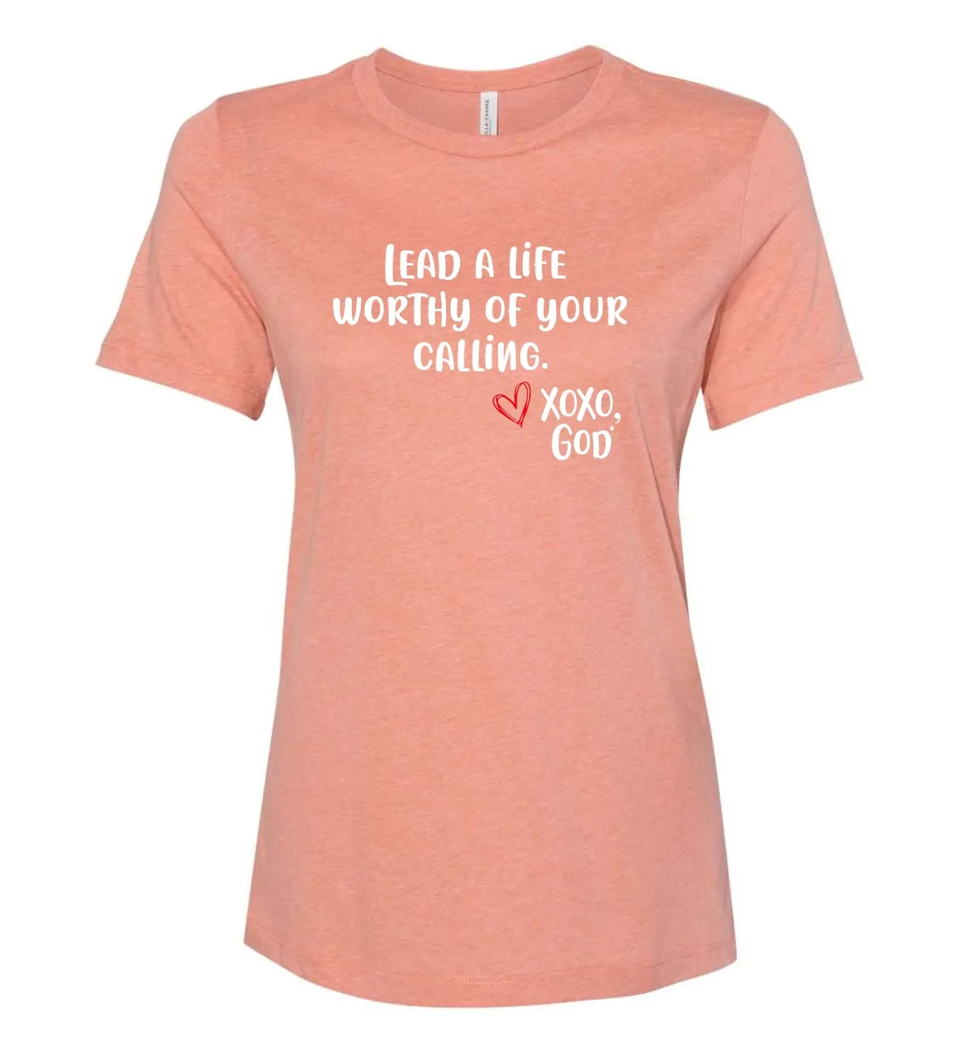"Food For His Children" Women's Relaxed Tee - Lead a life worthy of your calling.