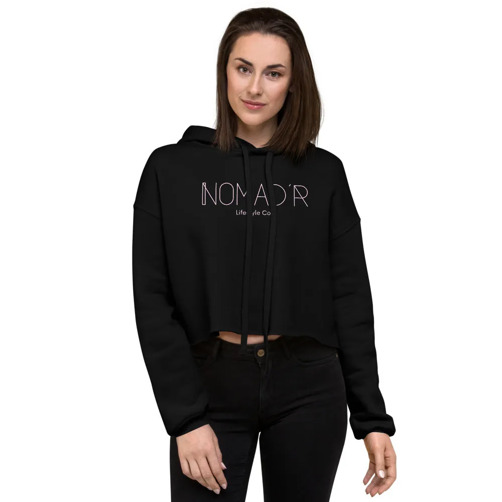 "NOMAD'R- PINK" Crop Hoodie