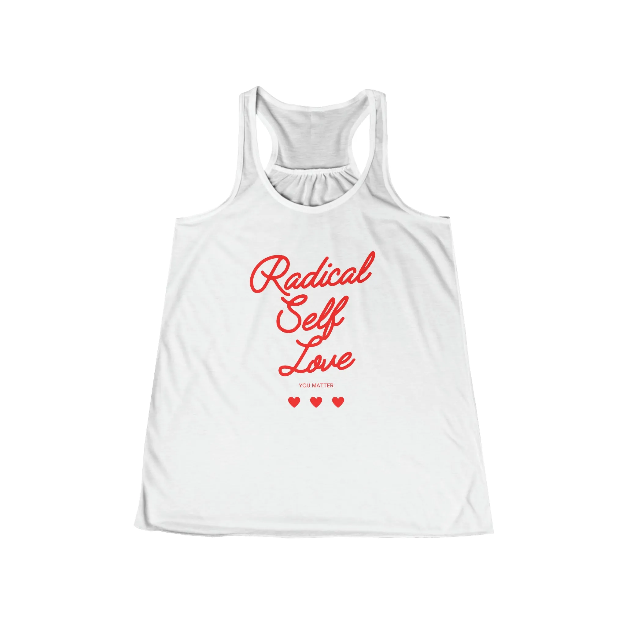 Radical Self Love White Racerback Tank
