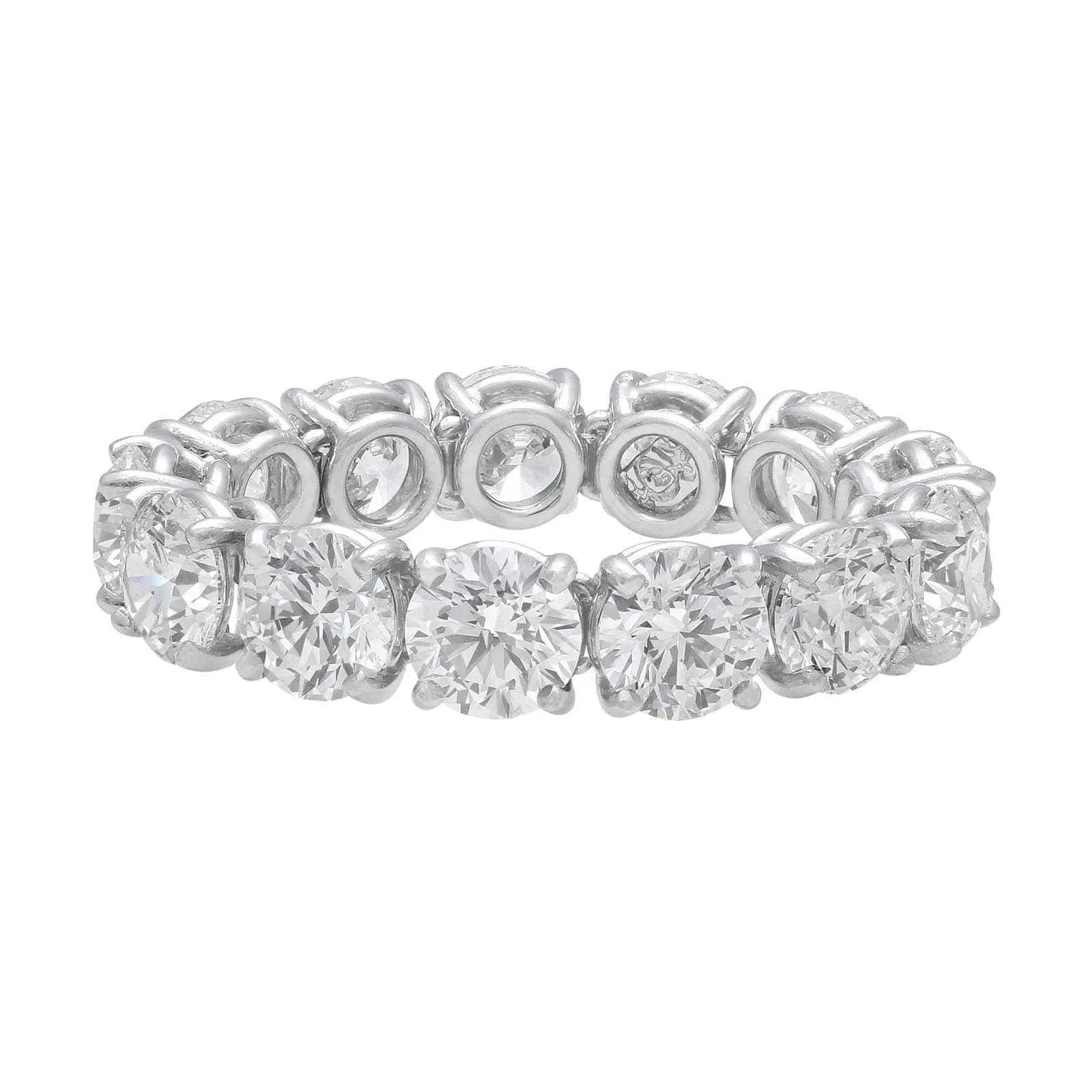 Rivière 18k White Gold 5.3ctw Flexible Diamond Band