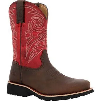 Rocky Women's Monocrepe 11" Steel Toe WP Western Classic Boot -Magenta- RKW0444