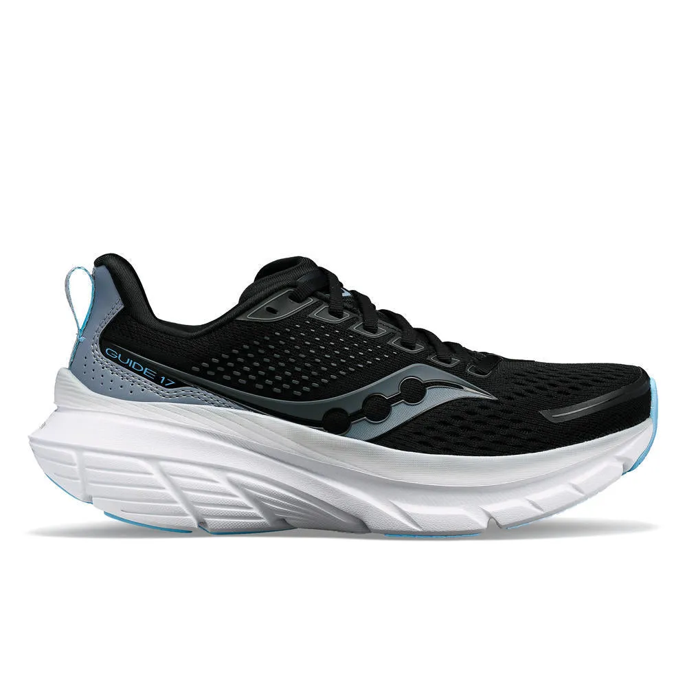 Saucony Guide 17 (Womens) - Black/Fog