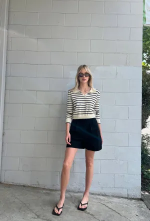 Striped Collared Sweater