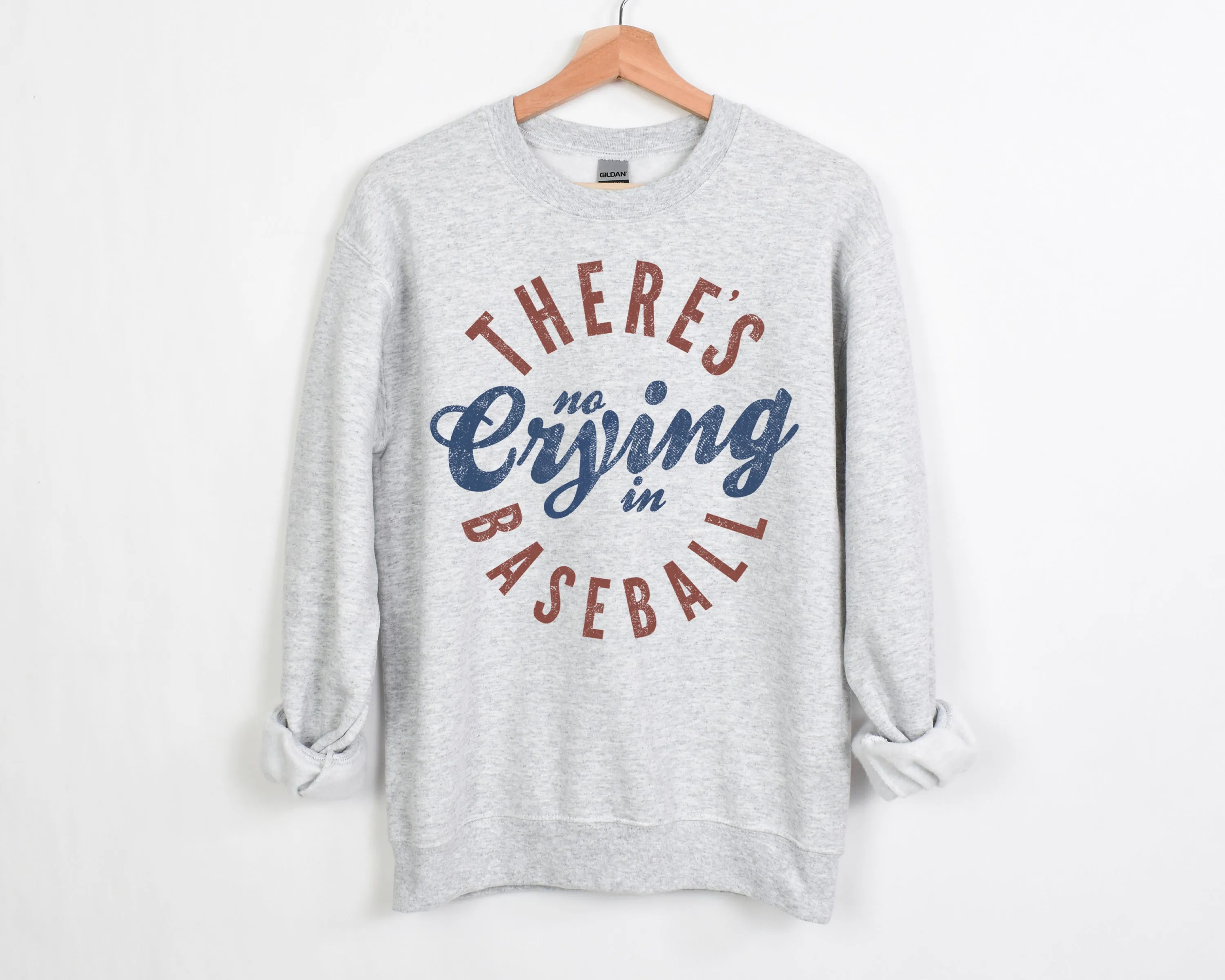 There's No Crying in Baseball - Unisex Fleece Pullover | Front Design