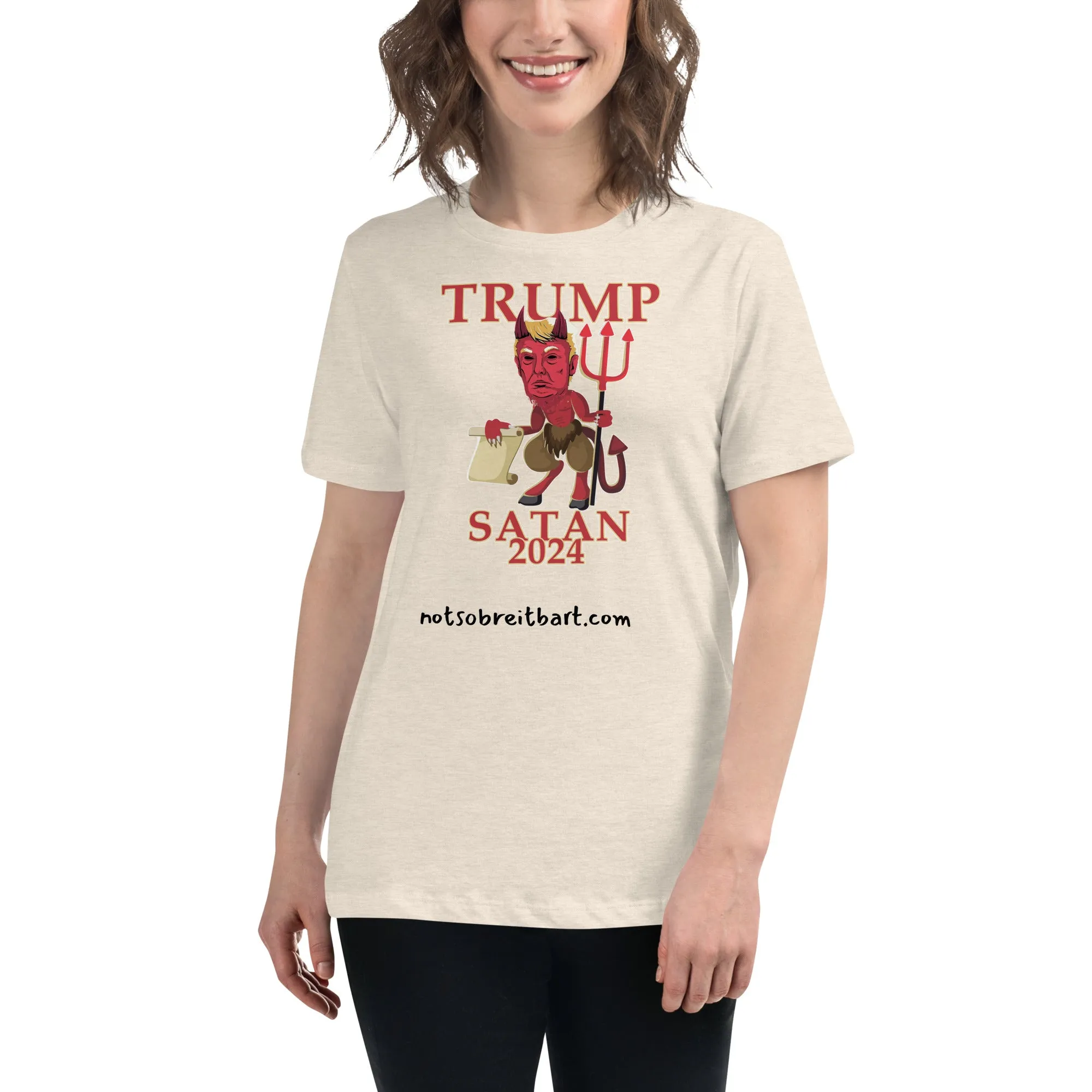 TRUMP/SATAN Women's Relaxed T-Shirt