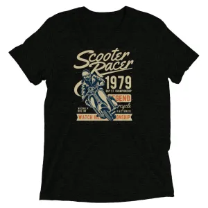 Watchill’n ‘Scooter Racer’ Unisex Short Sleeve t-shirt (Creme/Rust)
