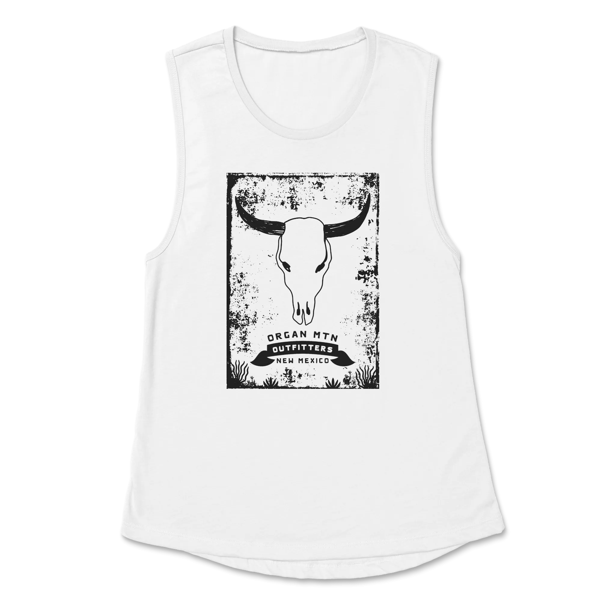 Women’s Desert Skull Jersey Muscle Tank