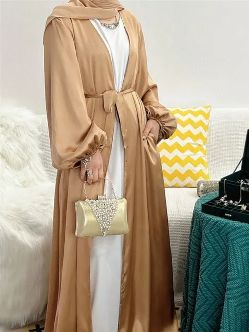Women's Eid Open Abaya Inner Dress