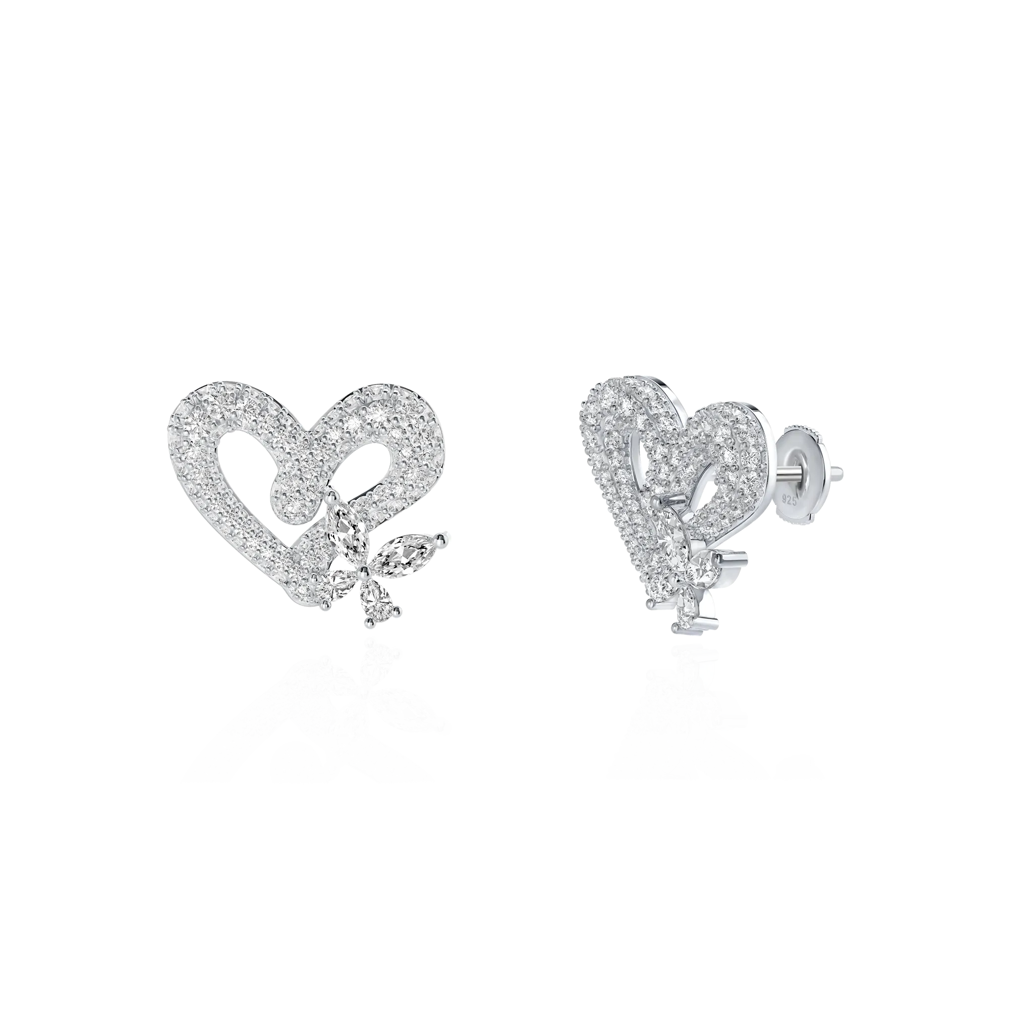 Women's Loving Grace Butterfly Stud Earring