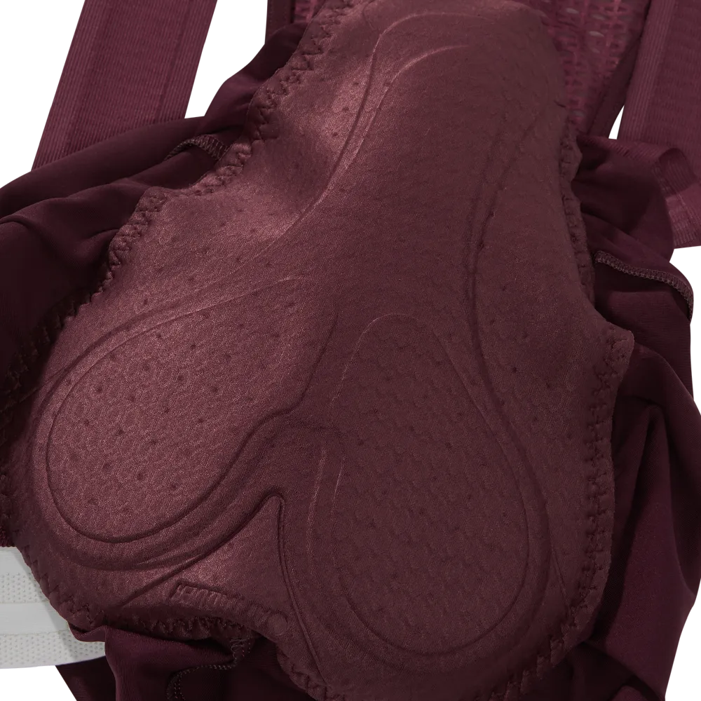 Women's Race Bib Short 2.0 Burgundy/White Ref Logo