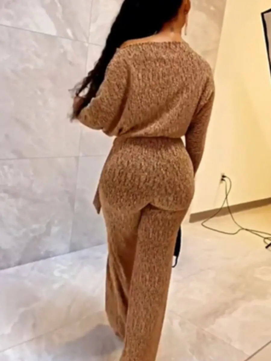 Women's Stylish Off The Shoulder Pant Set
