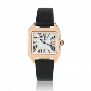 Women's Watch Retro Roman Numeral Scale Square dial leather strap elegant watch